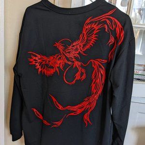 Women's Long Sleeve PHOENIX Graphic Oversized T-shirt!
